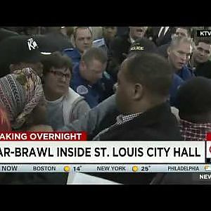 Fight Breaks Out Between St. Louis Police, Citizens - YouTube