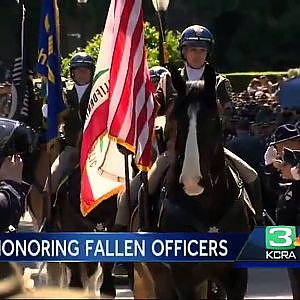 Governor, law enforcement honors fallen officers - YouTube