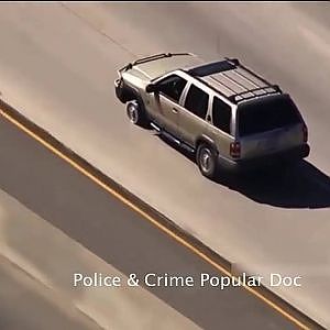California High-Speed  Police Chase ends In Crash Scrawled on Window - YouTube