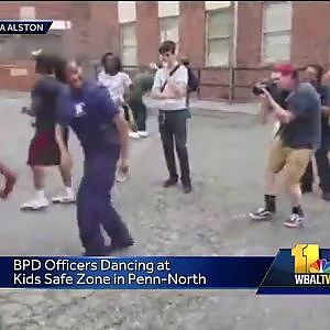 BPD officers share a few moves with the kids - YouTube