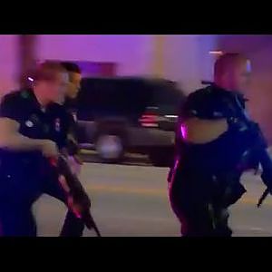 Dallas Police Shooting | Sniper Gunshots From Rooftop - YouTube