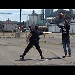 Why This Police Officer Played Basketball With Teenager In Park - YouTube