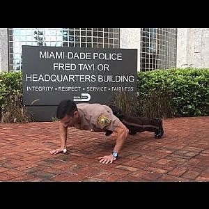 Miami-Dade Police Director Perez 22 Push-Up Challenge (8-19-16) - YouTube