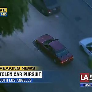 Police Chase Stolen Sedan Los Angeles 2016 - YouTube