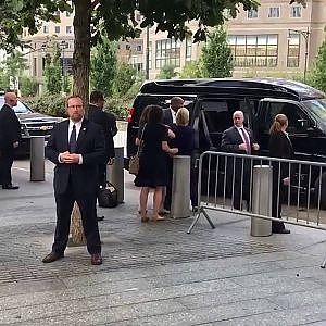 Hillary Clinton FAINTS at 911 memorial - Dragged into her SUV - YouTube
