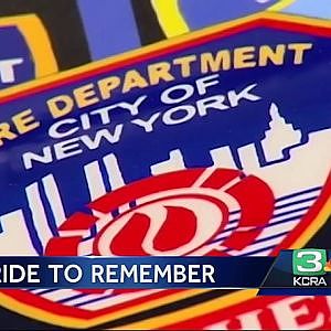 Bikers end ride honoring 9/11 first responders after 15 years - YouTube