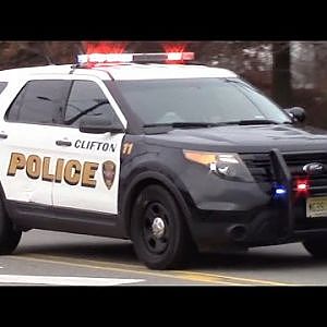 Clifton Police Department Car 11 Responding - YouTube