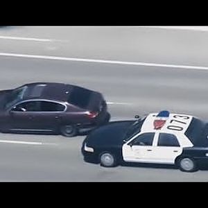 Los Angeles Police Chase Lexus Car