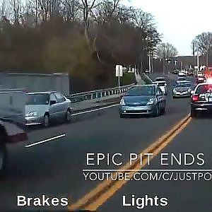 Epic Pit Ends Police Chase - YouTube