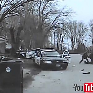 Dash Cam Video of Police Car being Rammed - YouTube