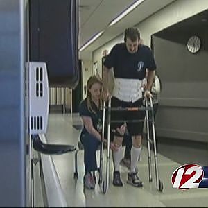 Bourne officer taking great strides in recovery - YouTube