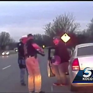 Dashcam video shows officers take down suspected drunk driver - YouTube