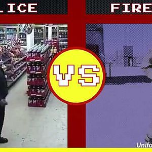 Dance Battle: Police vs Firefighters - YouTube