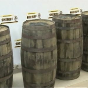 5 Barrels of Stolen Bourbon Found in Backyard - YouTube