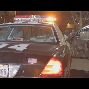 Caught On Video: Woman Kicks Out Window Of LAPD Patrol Car During Arrest - YouTube