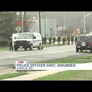 Gunman shoots, critically wounds Anne Arundel Co. police officer - YouTube