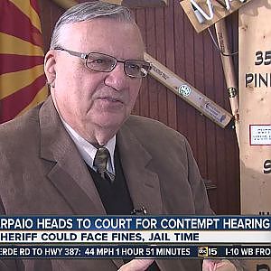 Arpaio heads to court for contempt hearing - YouTube