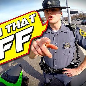 Pulled Over by the Coolest COP EVER!!! - YouTube