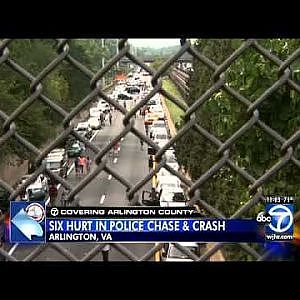 6 hurt, 2 arrested after police chase, crash on I-66 - YouTube
