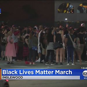 Black Lives Matter Protest Continues In Inglewood - YouTube