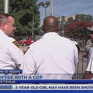 Fayetteville cops have coffee with residents during ‘difficult time’ in country - YouTube
