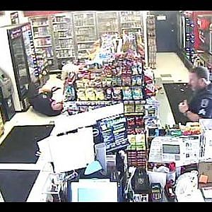 Store Main video of Assault on clerk, customer and officer. - YouTube