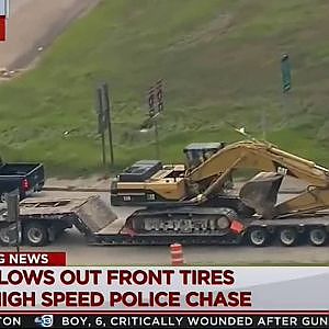 Texas Police Chase Pickup With Lost Front Tires 2016 - YouTube