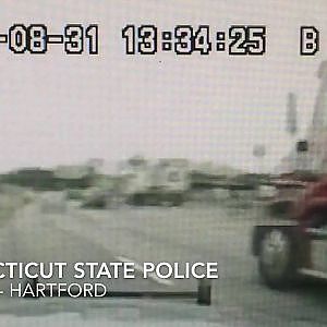 Dashcam Shows Trooper Lose Control, Crash - YouTube