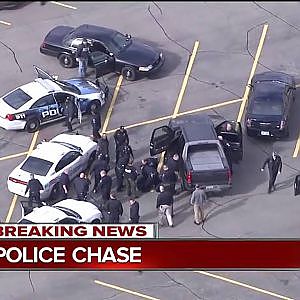 Police chase SUV Troy, Michigan - YouTube
