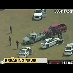 3340 Police destroy mans pickup in field to get their man   Police airport chase Video - YouTube