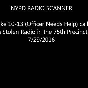 NYPD Stolen Radio Fake 10 13 in 75th PCT - YouTube