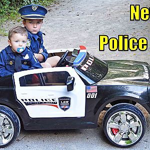 Kid Cops and the NEW POLICE CAR with the Sketchy Redneck Mechanic DODGE POLICE CRUISER with Officer - YouTube