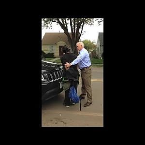 Video of an Edina police officer stopping and arresting a man walking on a street - YouTube