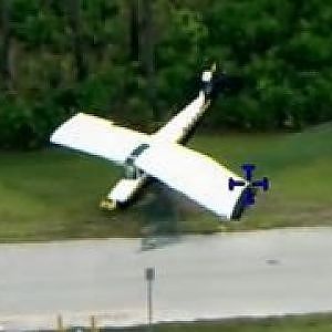 Plane crash interrupts police training exercise - YouTube