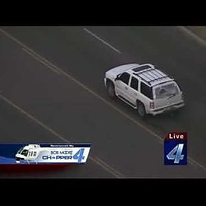 American Police Chase  SUV towing a trailer Oklahoma City Crazy Chase