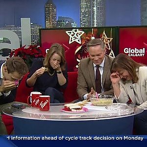Holiday artichoke dip goes terribly wrong on-air - YouTube