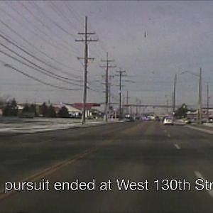 Dash cam shows 100 mph police chase in Parma Heights - YouTube