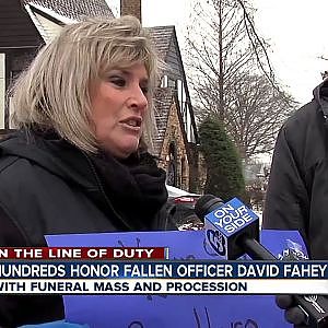 Hundreds honor fallen CLE police Officer David Fahey - YouTube