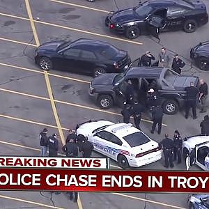 Police chase SUV Troy, Michigan - YouTube
