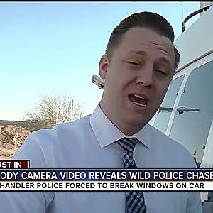 Body camera reveals wild police chase in Chandler - YouTube