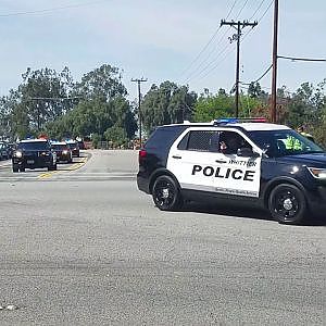 Procession for Fallen Whittier Police Officer Keith Boyer - YouTube