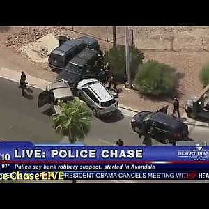 ★ Police shoots Bank Robbery Suspect After police Chase Phoenix    Phoenix Car Chase - YouTube