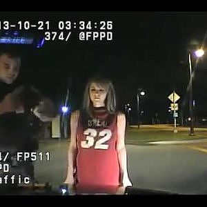 Police Dash cam   Young Lady With No Pants Does Sobriety Test - YouTube